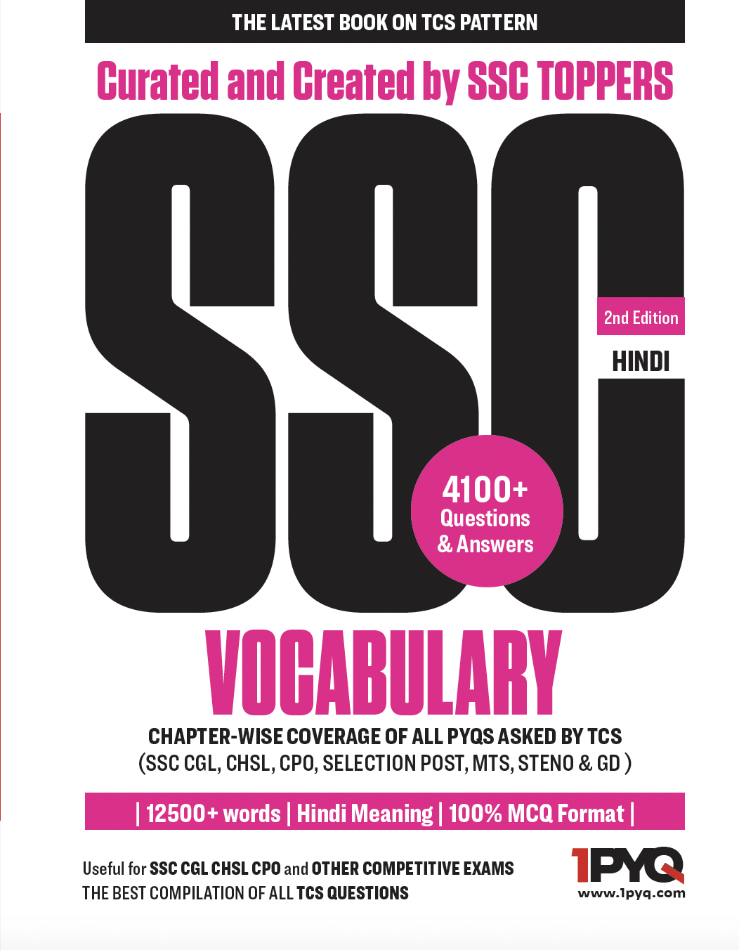 SSC English VOCAB 4100+ PYQ (with Hindi Meaning)