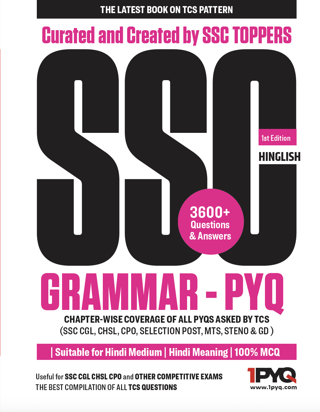 SSC English GRAMMAR 3600+ PYQ (with Hinglish Explanation)