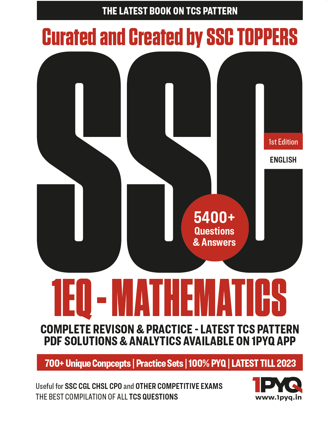 1EQ - SSC Mathematics 5400+ PYQ | English | by 1PYQ team